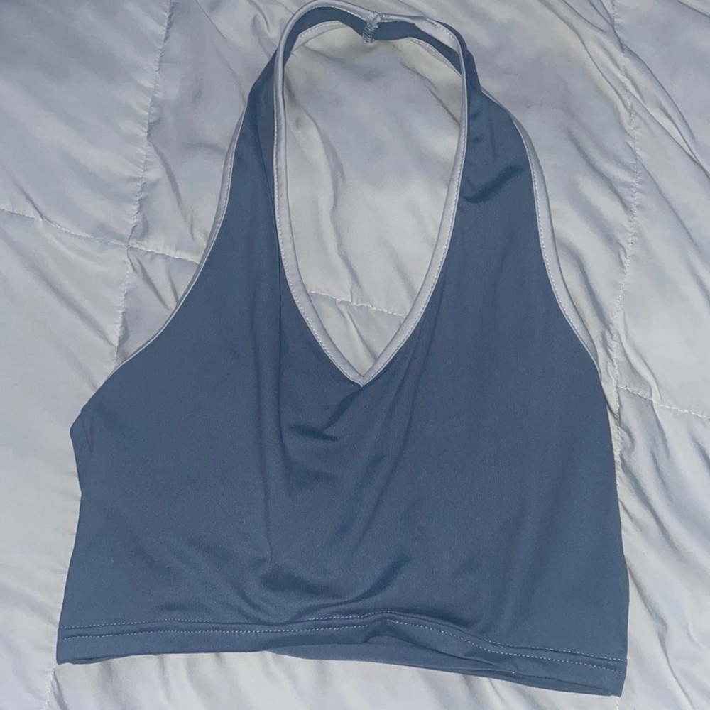 Blue Halter Top